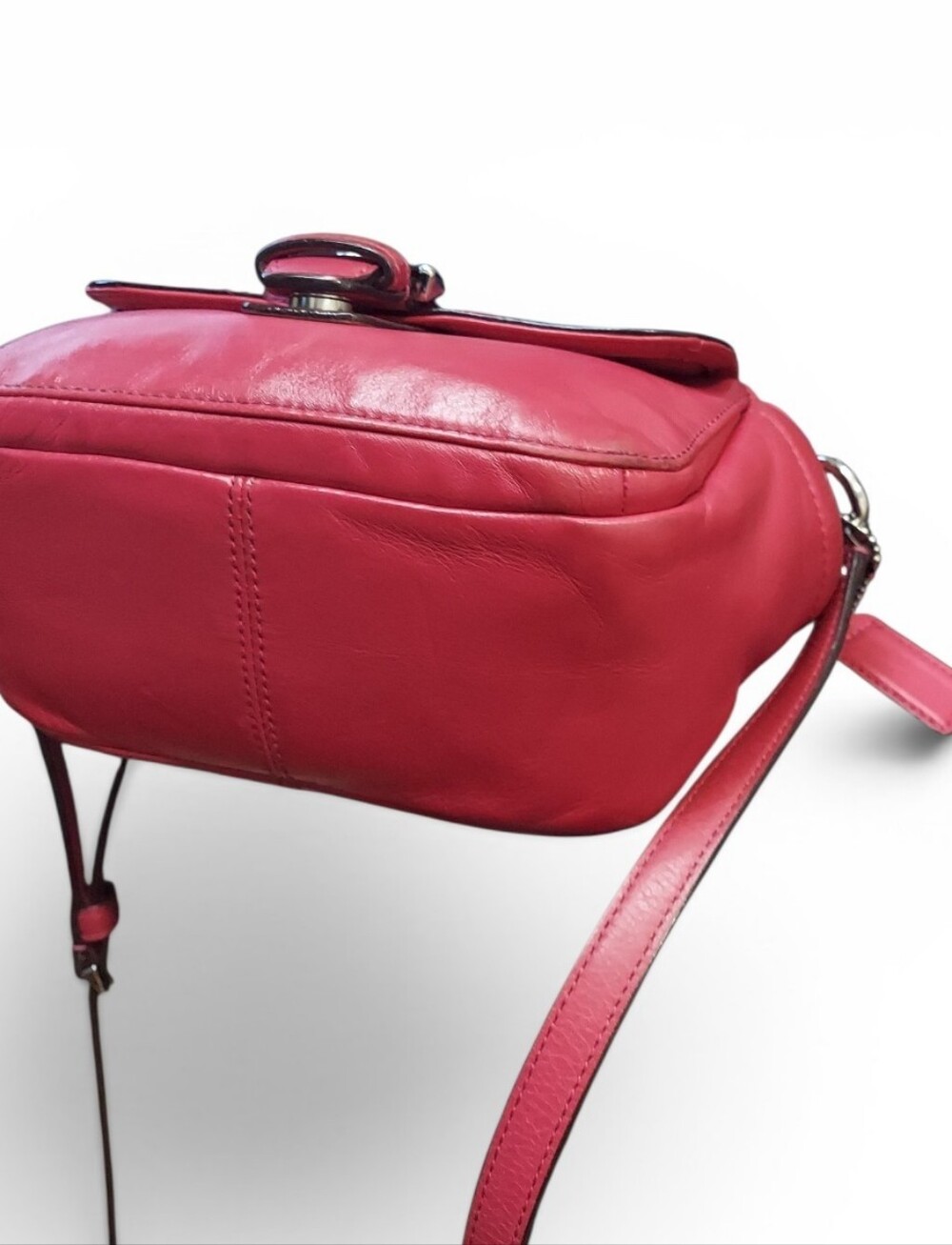 Coach Campbell Soho Flap Buckle Zip Leather Crossbody Camera Bag No. F25150 - Picture 6 of 10